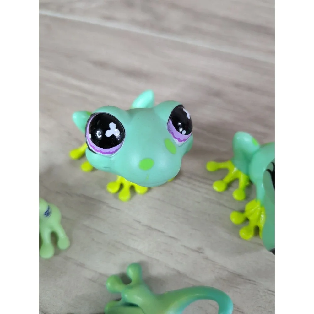 LPS Littlest Pet Shop Green Gecko LOT OF 4